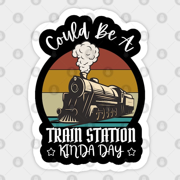 Could Be A Train Station Kinda Day Sticker by GIFTGROO